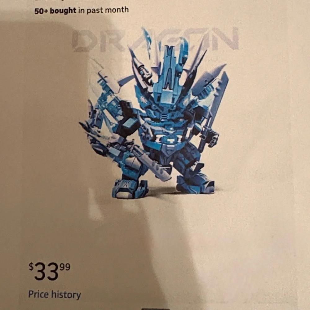 Dragon Mecha Transforming Mechanical Robot Dragon Model Building Block Set NEW